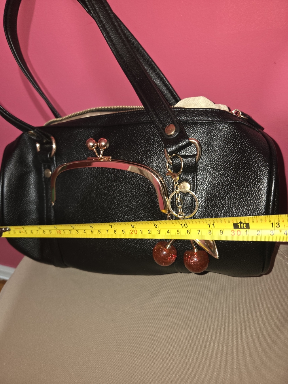 Bag  With Cherry Charm